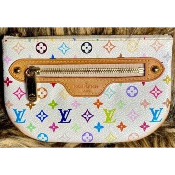 Louis Vuitton Multicolore Monogram Pattern Coated Canvas Wallet Clutch MI1066 - Picture 5 of 13